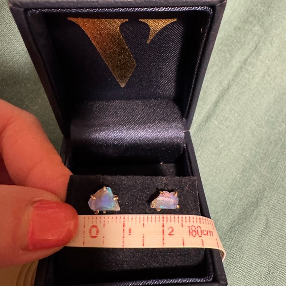 Variance Objects 14k gold Australian Opal Stud Earrings - Picture 8 of 8